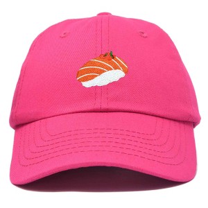 Dalix Salmon Nigiri Embroidered Sushi Cotton Dad Hat Baseball Cap Adjustable Womens - 1 of 4