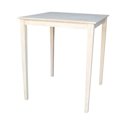 International Concepts Solid Wood Top Table
