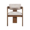 Meridian Furniture,Sacha Beige Linen Textured Fabric Dining Chair, Set of 2 - 3 of 4