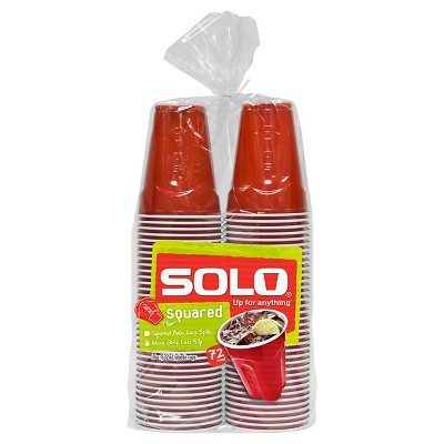 Solo Square Red Party Cup 18oz - 72ct