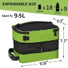 Expandable Insulated Lunch Bag for Women Men Kids, Leakproof Flat Lunch Cooler Totes with Shoulder Strap, Lunch Box for Office Working - Tirrinia - 2 of 4