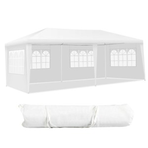 Tangkula 10'x20' Outdoor Canopy Weather-resistant Tent Wedding Party Tent 4 Sidewalls W/Carry Bag - 1 of 4