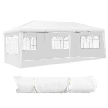 Tangkula 10'x20' Outdoor Canopy Weather-resistant Tent Wedding Party Tent 4 Sidewalls W/Carry Bag