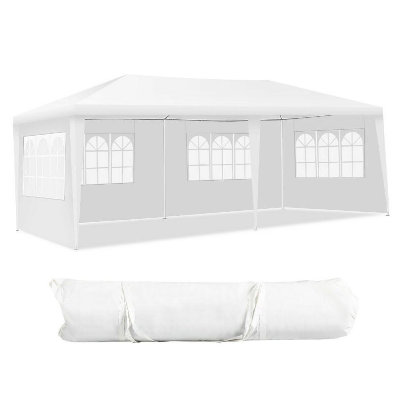 Tangkula 10'x20' Outdoor Canopy Weather-resistant Tent Wedding Party Tent 4 Sidewalls W/Carry Bag, 1 of 11