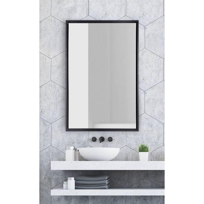 24&#34; x 36&#34; Evans Rectangle Wall Mirror Black - Kate &#38; Laurel All Things Decor, 6 of 8