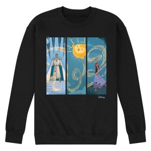 Men's - Disney - Character Panels King, Star, & Asha Graphic Fleece Sweatshirt - 1 of 4
