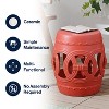 Lucky Coins 16" Chinese Ceramic Drum Garden Stool - JONATHAN Y - 4 of 4