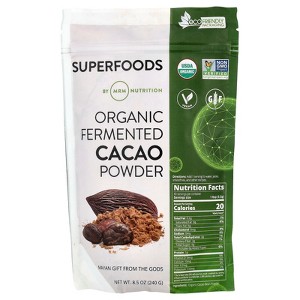 MRM Nutrition Organic Fermented Cacao Powder, 8.5 oz (240 g) - 1 of 2