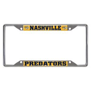 NHL Nashville Predators Stainless Steel License Plate Frame - 1 of 3
