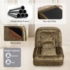 Vynxaria Adjustable Upholstered Human Dog Bed & Bean Bag Sofa with Massage Pillow - 2 of 4