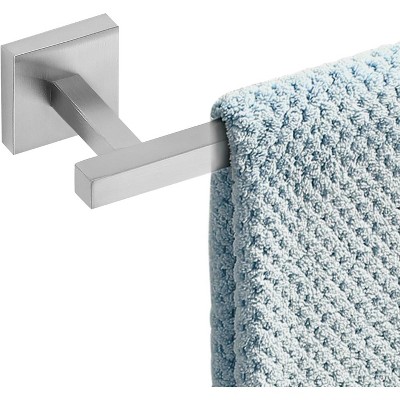 Brushed Towel Bar, 21.6 Inch Bathroom Towel Rack, 304 Stainless Steel Kitchen Hand Towel Holder Wall Mounted, Total Length 23.6 Inch