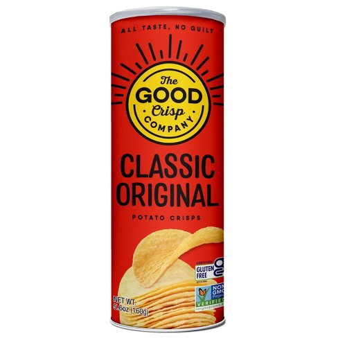 The Good Crisp Company Original Potato Chips Canister - 5.6oz : Target