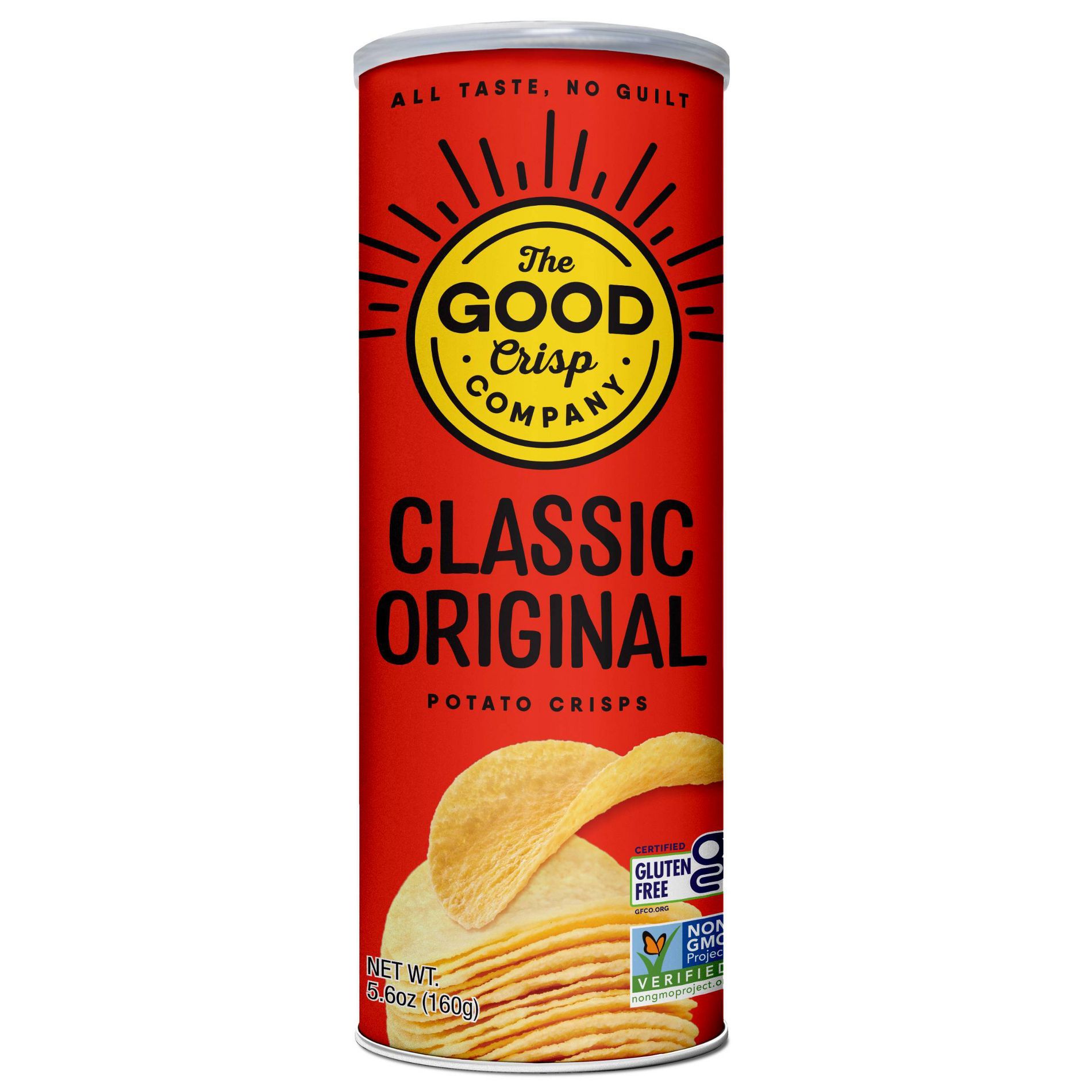 The Good Crisp Company Potato Chips Canister - 5.6oz