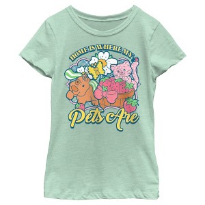 Girl's Strawberry Shortcake Sweetest Pets T-Shirt - 1 of 4