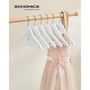 10/20-Pack Kids Wooden Hangers with Pants Bar & 360° Swivel Hook, 12.6 x 7.5 Inch Children's Closet Organizers, Shoulder Notches - 2 of 4