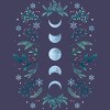 Women's Design By Humans Moonlight Garden - Teal Snow By EpisodicDrawing Racerback Tank Top - 2 of 3