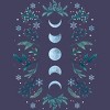 Women's Design By Humans Moonlight Garden - Teal Snow By EpisodicDrawing Racerback Tank Top - image 2 of 3