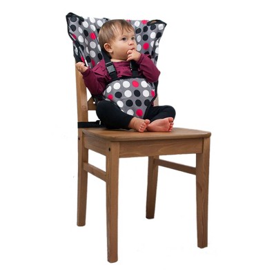CozyBaby Portable Washable Cloth Travel Easy Seat High Chair w/ Click Setup, Reinforced Harness, and Machine Washable Fabric