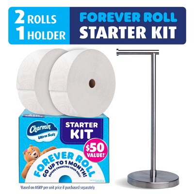 Toilet Paper Ultra Soft, Forever Roll Starter Kit