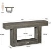 Tribesigns Farmhouse 2-Tier 63" Console Table with U-Shaped Base for Living Room - 3 of 4