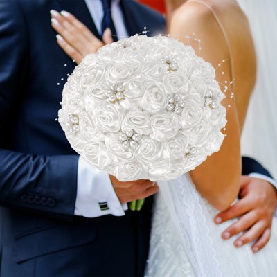 Unique Bargains Artificial Wedding Decor Lightweight Bouquet 1 Pc
