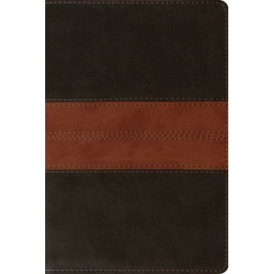 ESV Personal Reference Bible (Trutone, Deep Brown/Tan, Trail Design) - (Leather Bound)