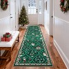 Christmas Area Rugs for Living Room Xmas Tree Snowman Festive Decor Rug Washable Area Rug Soft Low Pile Non-Slip Rug - 2 of 4