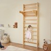 VEVOR Swedish Ladder Wall Gym, 10-Level Solid Wood Indoor Jungle Gym, 220lbs Loading Indoor Playground Climbing Ladder for Kid Adults,Natural - 2 of 4