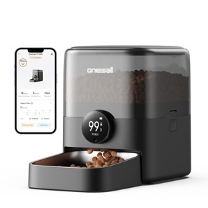 Oneisall PF06 WiFi Dog and Cat Feeder: 3L, 100-Day Battery, App Control for Large Kibble, Pet Dispensor (Christmas Gift) - 1 of 4