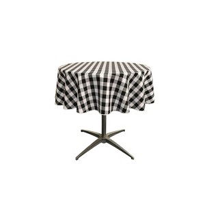Slickblue Polyester Gingham Checkered Round Tablecloth - 1 of 1