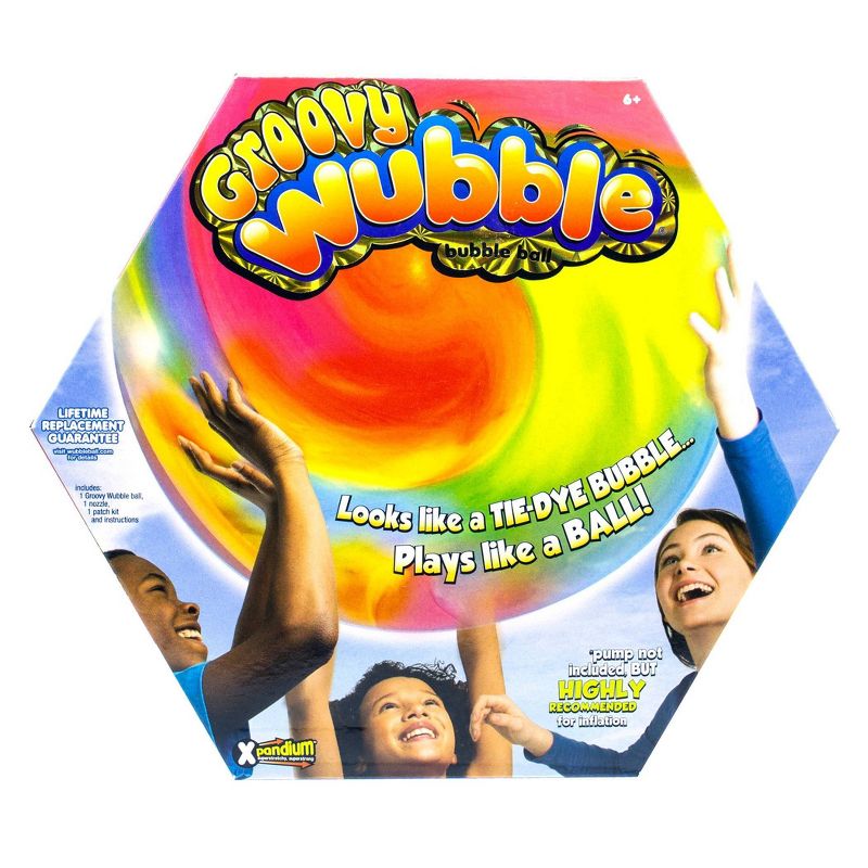 Wubble Groovy Ball - Red/White/Blue, 1 of 8