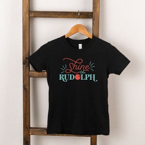 The Juniper Shop Shine Like Rudolph Toddler Short Sleeve Tee - 1 of 2