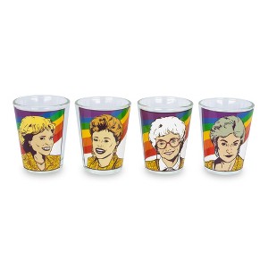 Silver Buffalo The Golden Girls Rainbow 1.5-Ounce Mini Glasses | Set of 4 - 1 of 4