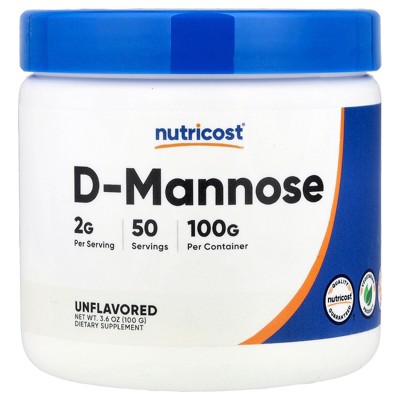 Nutricost D-Mannose, Unflavored , 3.6 oz (100 g)