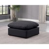 Meridian Furniture,Indulge Vegan Leather Ottoman - 2 of 4