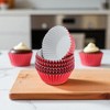 Unique Bargains Solid Color Disposable Baking Cups Aluminum Foil Greaseproof Paper 1.97"x1.18" 100 Pcs - 2 of 4