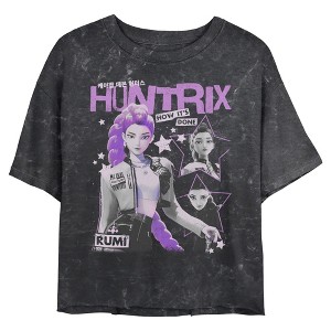 Juniors KPop Demon Hunters Rumi Idol Stars Cropped T-Shirt - 1 of 4