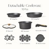 Carote 10pc Nonstick Cookware Set with Detachable Handle - 4 of 4
