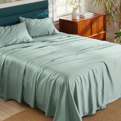 Cooling Sheets - Lyocell Cotton Sheet Set, GentleSoft™, Silky & Breathable Eucalyptus Bed Sheets with Deep Pocket
