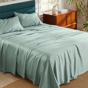 Cooling Sheets - Lyocell Cotton Sheet Set, GentleSoft™, Silky & Breathable Eucalyptus Bed Sheets with Deep Pocket - 1 of 4