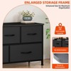 Dresser for Bedroom with 5 Drawers, Chest of Drawers, Fabric Dresser Storage Organizer for Closet, Living Room - 4 of 4