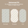 KeaBabies Organic Bassinet Sheet for Baby Girls, Boys, 2-Pack Soothe Bassinet Fitted Sheets, Bedside Bassinet Mattress Sheet - 3 of 4