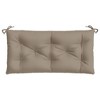vidaXL 39.4"x19.7"x2.8" Taupe Garden Bench Cushion - Oxford Fabric - Hollow Fiber Filling - Excellent Outdoor/Indoor Seating Accessory - 4 of 4