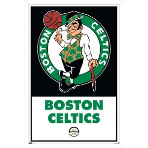 Trends International NBA Boston Celtics - Logo 21 Framed Wall Poster Prints - 1 of 4