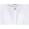 Women's Ladies Eyelet Cap Sleeve Top - M made in Italy - 2 of 2