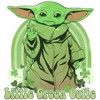 Juniors Womens Star Wars The Mandalorian Grogu St. Patrick's Day Little Green Cutie T-Shirt - 2 of 4