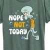 Women's - SpongeBob SquarePants - Squidward Nope Not Today Short Sleeve Graphic T-Shirt - 2 of 4