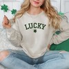 Simply Sage Market Women's Graphic Sweatshirt Lucky Varsity Clover St. Patrick's Day - 2 of 3
