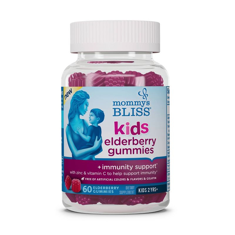 Mommy&#39;s Bliss Kids Elderberry Gummies + Immunity Support - 60ct, 1 of 6