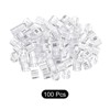 Unique Bargains Plastic Reusable Easy to Recognize Clothes Hanger Sizer Marker Garment Color Coding Clear 100 Pcs - 3 of 4